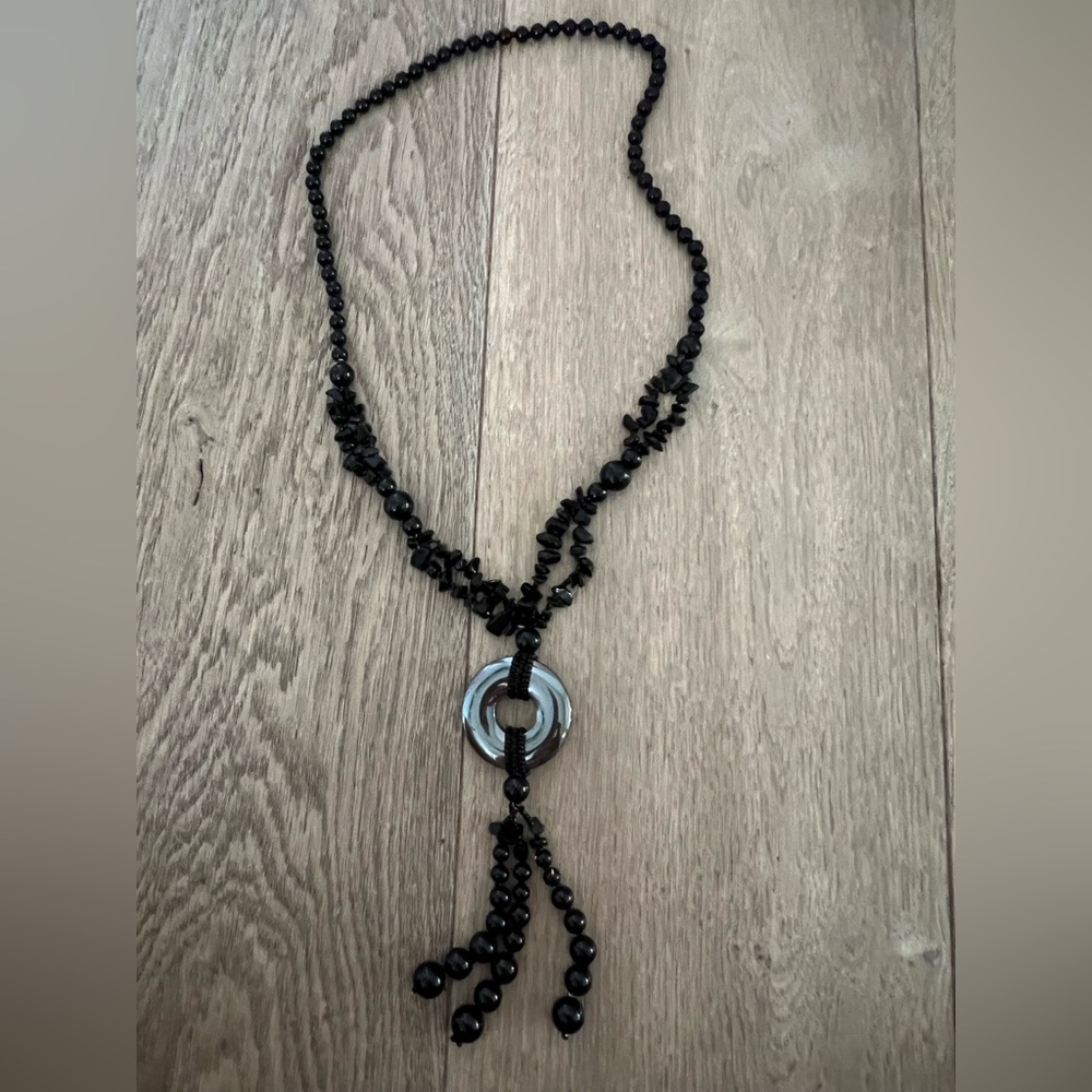 Hematite Beaded Necklace